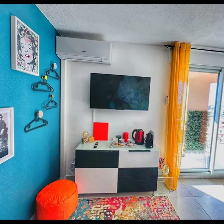 Centre Port,vue Panoramique,clim,balcon,wifi * 阿格德