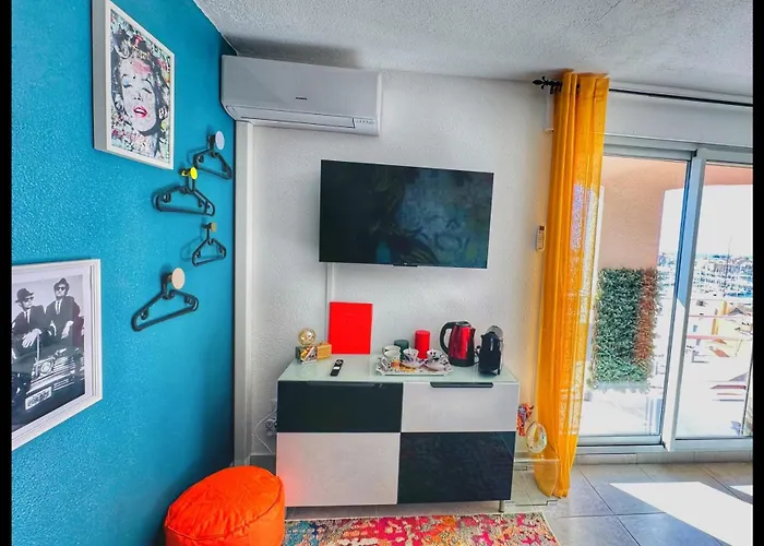 Centre Port,vue Panoramique,clim,balcon,wifi * Agde