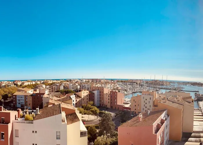 Appartement Centre Port,vue Panoramique,clim,balcon,wifi Agde